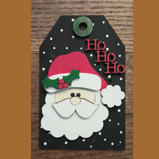 Santa Tag Ornament